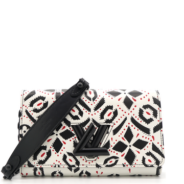Louis-vuitton Graphic Print Leather Twist Wallet on Chain