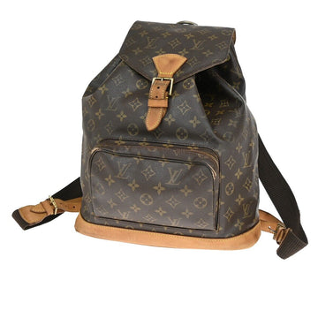 Louis Vuitton Montsouris Gm  Canvas Backpack Bag