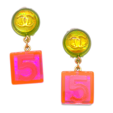 Chanel Dangle Cube Earrings Clip-On 97P