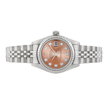 Rolex Ladies Stainless Steel Datejust with Factory Diamonds, item #21