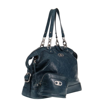 Celine  Teal Tote With Pouch