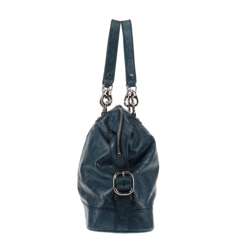 Celine  Teal Tote With Pouch