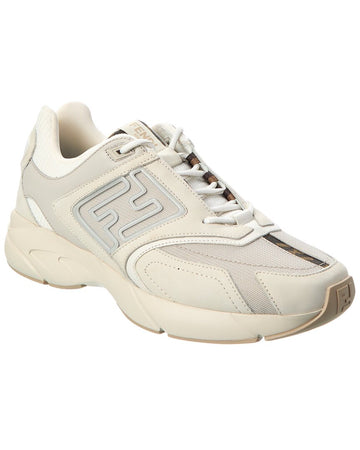 Fendi Faster Leather & Mesh Sneaker
