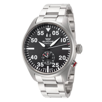 Glycine Men's Airpilot Dual Time 44mm Quartz Watch