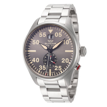 Glycine Men's Airpilot Dual Time 44mm Quartz Watch