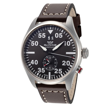 Glycine Men's Airpilot Dual Time 44mm Quartz Watch