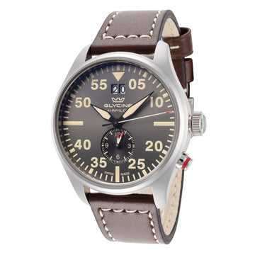 Glycine Men's Airpilot Dual Time 44mm Quartz Watch