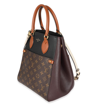 Louis Vuitton Monogram Canvas Leather Fold Tote MM