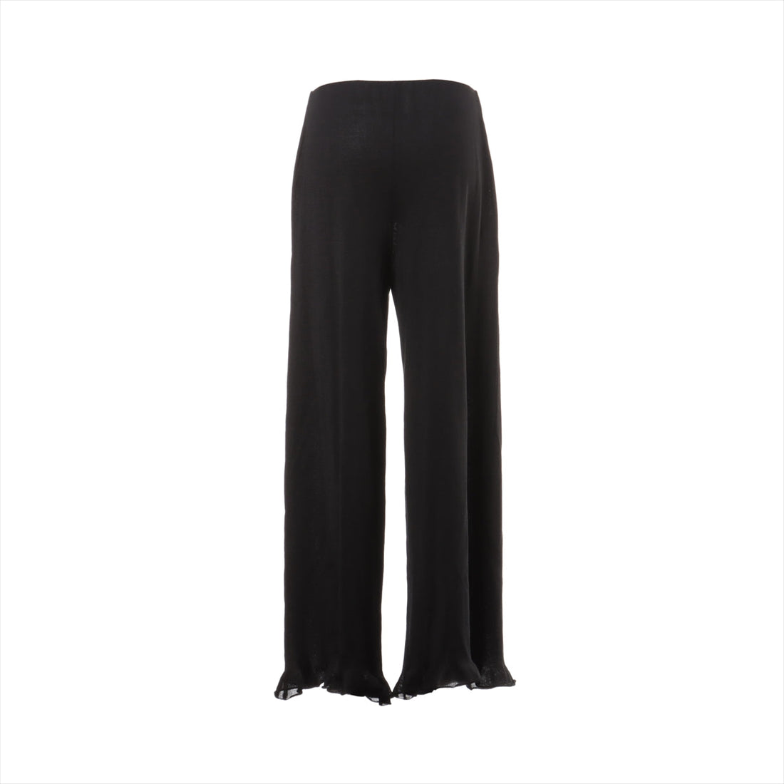 Chanel P75 Casimir X Silk Pants 38  Black Ladies