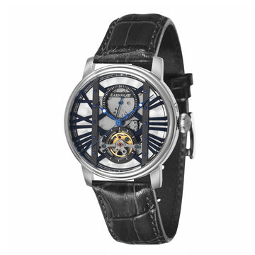 Thomas Earnshaw Men's West Minster 42mm Black Dial Leather Watch