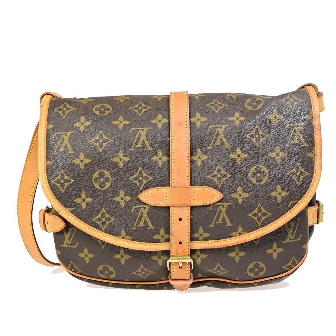 Louis Vuitton Saumur 30  Canvas Shoulder Bag
