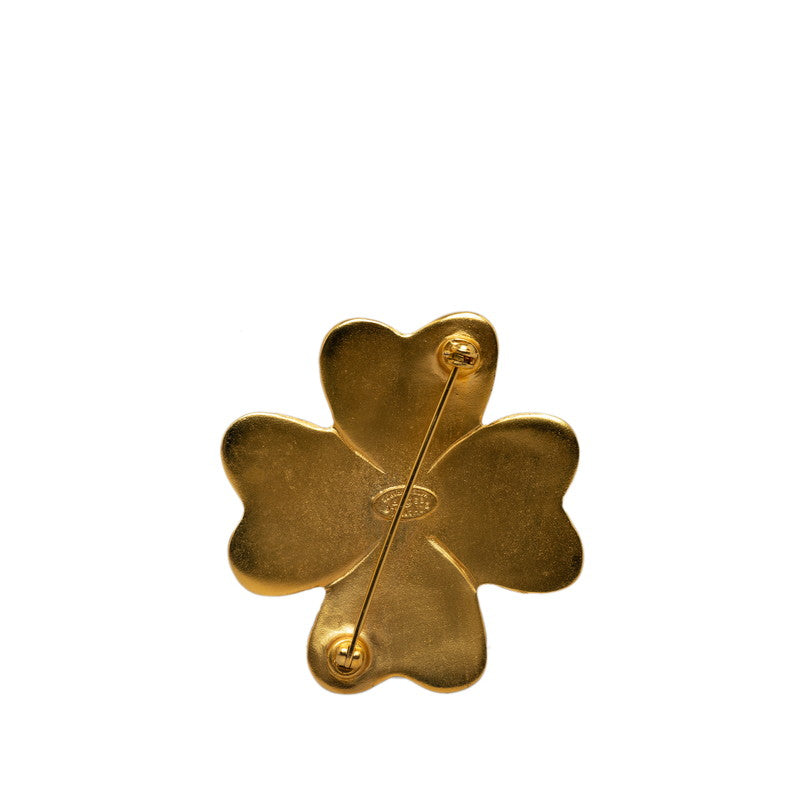 Top Quality Chanel  Brooch Cocomark Clover Gold Plating