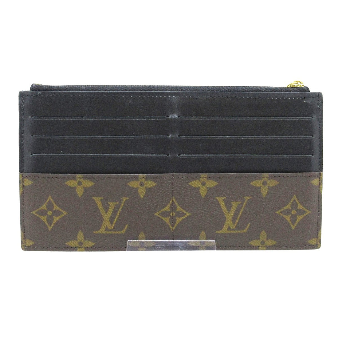 Louis Vuitton Porte-Monnaie Slim  Canvas Wallet