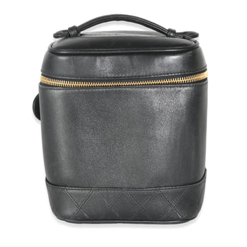 Chanel Black Quilted Lambskin Timeless Classic Vanity Case