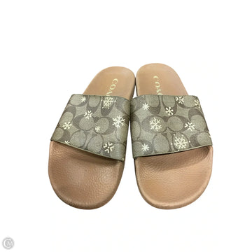 Sandals Designer By Coach In Brown, Size: 8