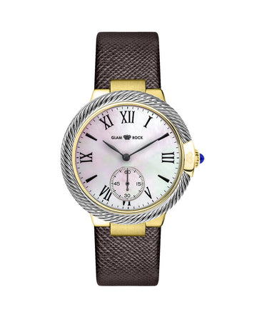 Glam Rock Women's Twisted 40mm Quartz Watch