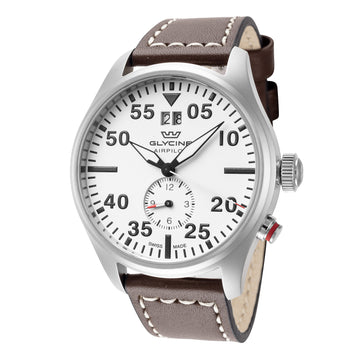 Glycine Men's Airpilot Dual Time 44mm Quartz Watch