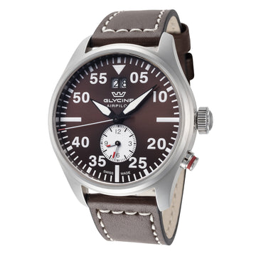 Glycine Men's Airpilot Dual Time 44mm Quartz Watch