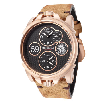CT Scuderia Men's Due Tempi 44mm Quartz Dual Time Watch