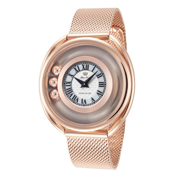 Glam Rock Women's Around The Time 40mm Quartz Watch