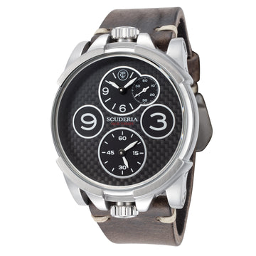 CT Scuderia Men's Due Tempi 44mm Quartz Dual Time Watch