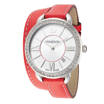 Swarovski Women's Alia Day Double Tour 37mm White Quartz Watch