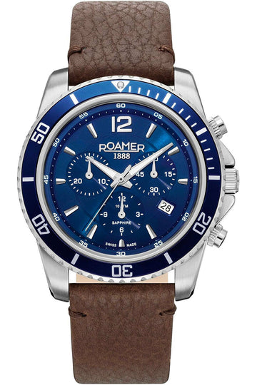 Roamer Men's Nautic Chrono 100 43mm Quartz Watch