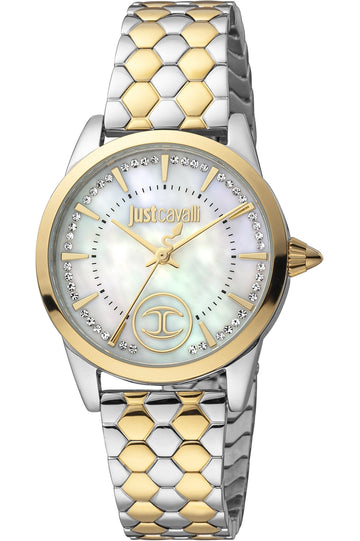 Just Cavalli Women's Glam Chic Donna affascinante 32mm Quartz Watch