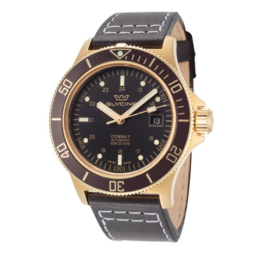 Glycine Men's Combat 42mm Automatic Black Dial Watch