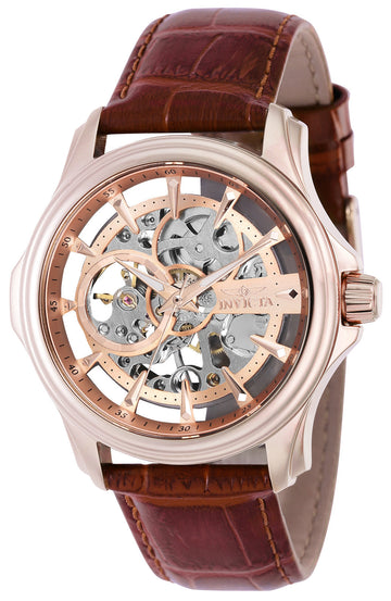 Invicta Men's 42mm Rose Gold Dial Manual-Wind Watch