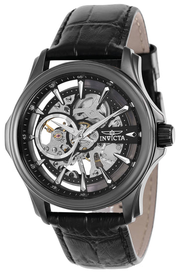 Invicta Men's 42mm Black Dial Manual-Wind Watch
