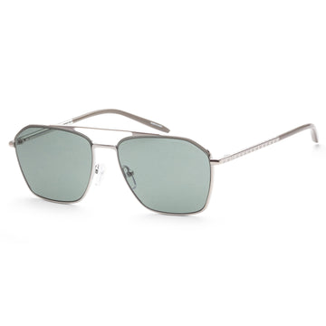 Michael Kors Men's MK1124-115382 Fashion 56mm Shiny Silver Sunglasses