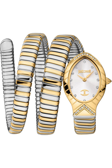 Just Cavalli Women's JC1L248M0055 Signature Snake Classico Lungo 23mm Watch