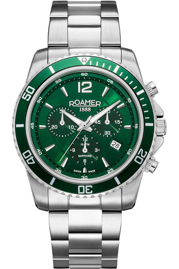 Roamer Nautic Chrono 100 Men's 862837-41-75-20 43mm Quartz Watch