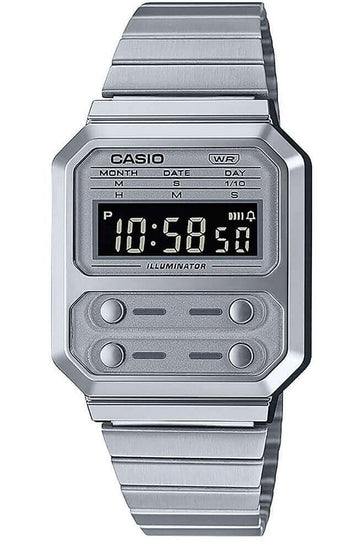 Casio Retro  Unisex A100WE-7BEF 33mm Quartz Watch
