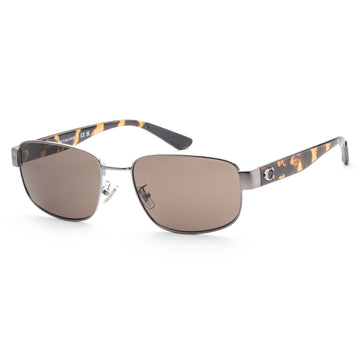 Coach Men's Fashion HC7149-90043-59 59mm Shiny Gunmetal Sunglasses