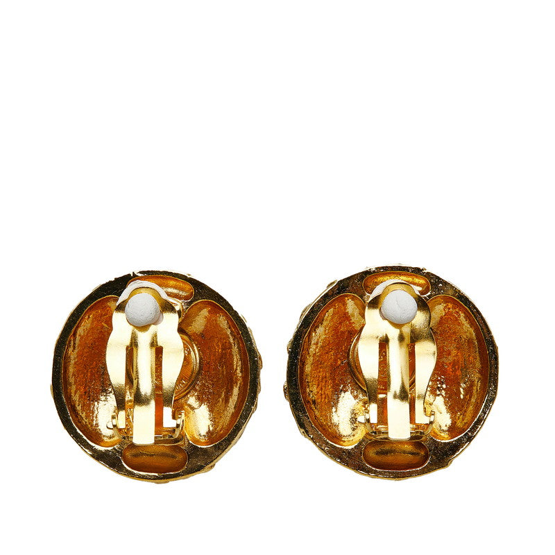 Chanel  Circle Round Earring Gold Make-up  Chanel