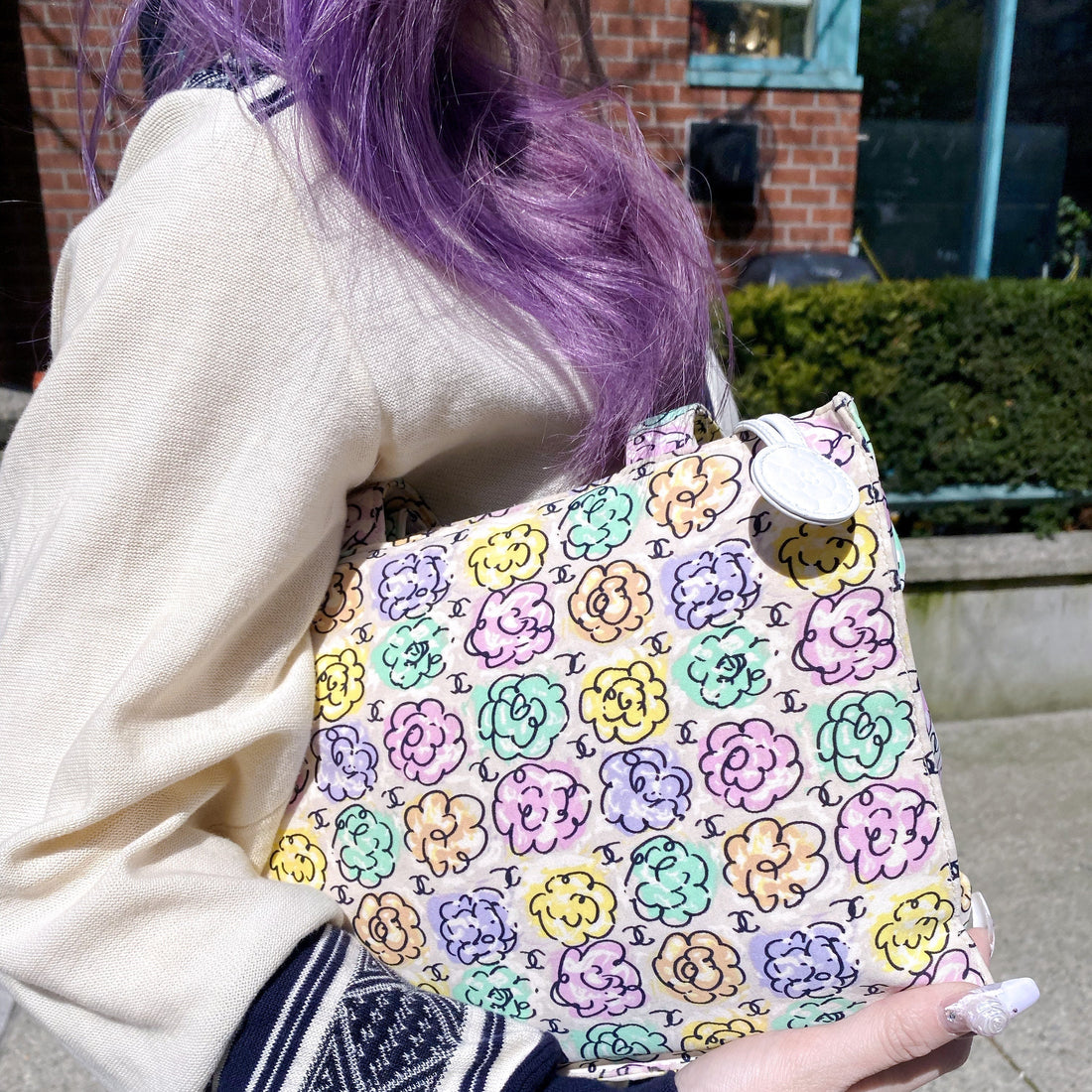 Chanel  Flower CC Loge tote