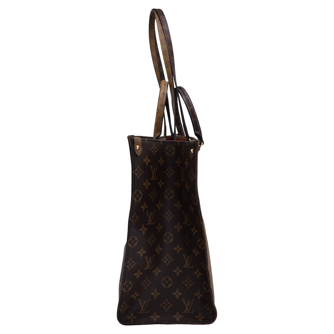 Louis Vuitton Giant Reverse Monogram OTG MM Totebag in Brown Coated Canvas