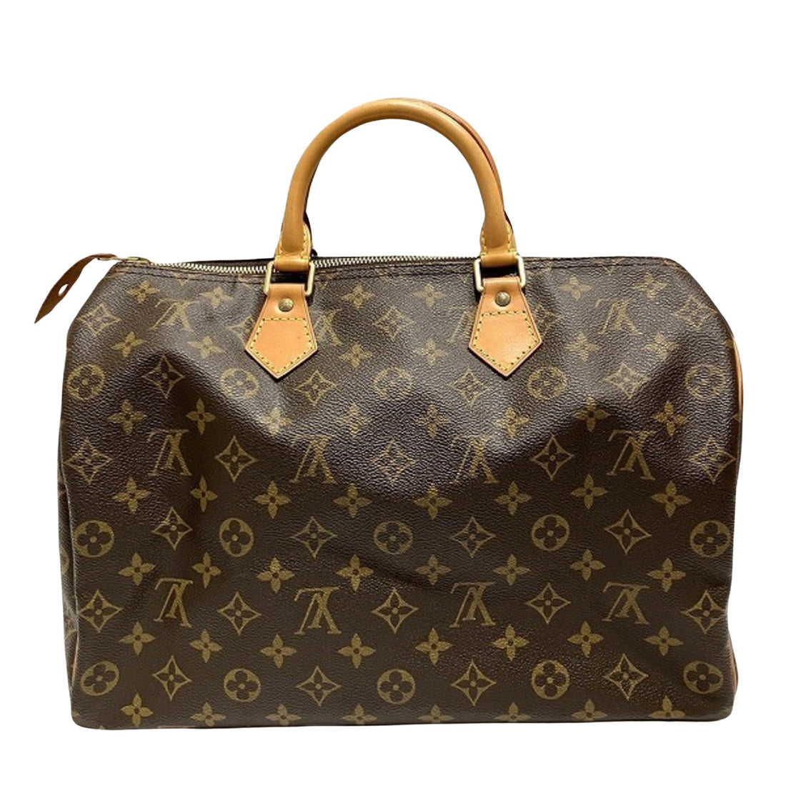 Louis Vuitton Speedy 35  Canvas Handbag