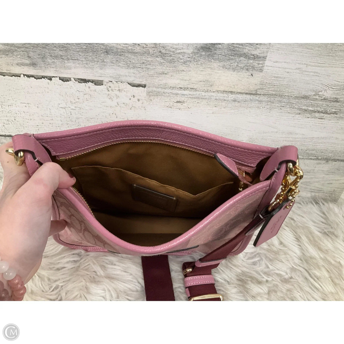 Crossbody Designer By Coach, Size: Medium