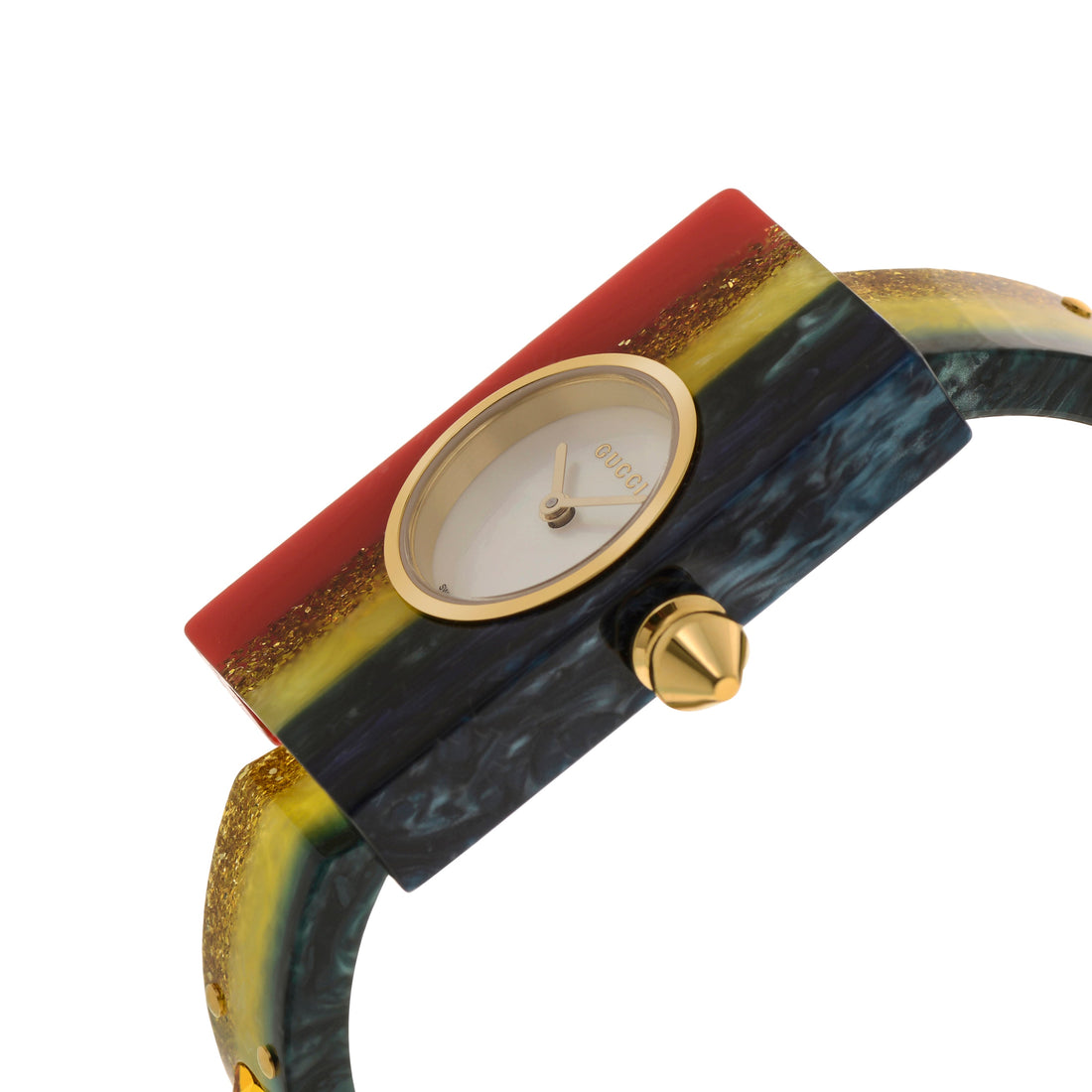 Gucci  Web Mother of Pearl Resin Quartz Women's Watch YA143520