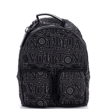 Multipocket Backpack Limited Edition Snow Capsule Embroidered Monogram Nylon