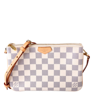 Louis-Vuitton Double Zip Pochette Azur