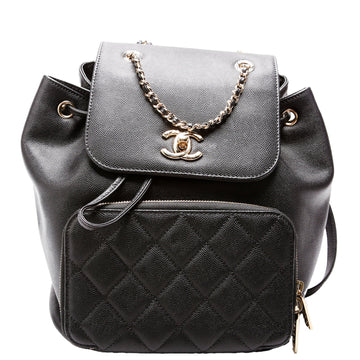 Chanel Business Affinity Backpack Caviar 24M Black