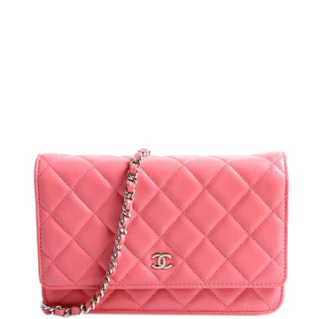 Chanel WOC Classic Quilted Lambskin Pink