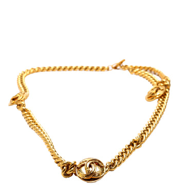 Chanel CC Medallion Toggle Belt Size 85 Gold