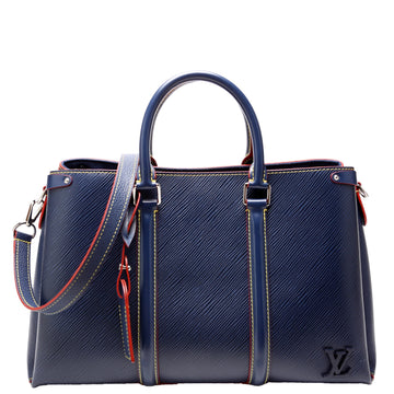 Louis-Vuitton Soufflot MM Epi Navy