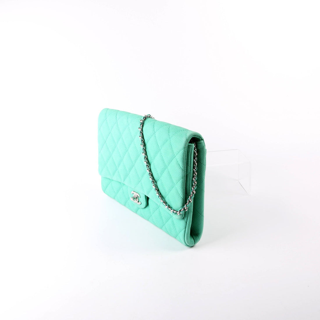 Chanel Classic Flap Clutch W/Chain Caviar 17M
