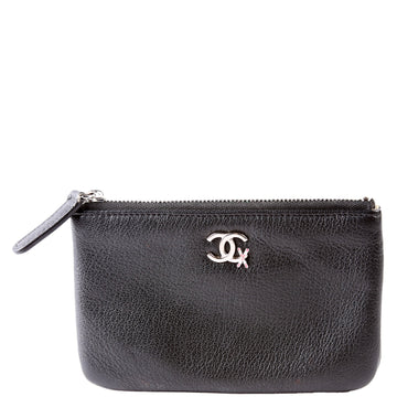 Chanel Mini O Case Lucky Ski Chevron Black